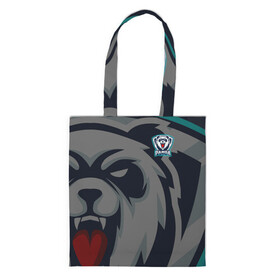 Шоппер 3D с принтом Форма Panda в Ухте, 100% полиэстер | Плотность: 200 г/м2; Размер: 34×35 см; Высота лямок: 30 см | Тематика изображения на принте: design | logo | mascot | баскетбол | герои | дикий | животное | звери | зверь | киберспорт | медведь | охота | панда | сверепый | спортивная | стиль | талисман | фитнес | форма | футбол | хищник | яркие