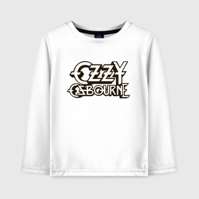 Детский лонгслив хлопок с принтом Ozzy Osbourne в Ухте, 100% хлопок | круглый вырез горловины, полуприлегающий силуэт, длина до линии бедер | black sabbath | michael osbourne | ozzy osbourne | джон майкл осборн | дум метал | хард рок | хеви метал