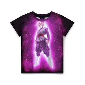Детская футболка 3D с принтом Супер Сайян Super Saiyan в Ухте, 100% гипоаллергенный полиэфир | прямой крой, круглый вырез горловины, длина до линии бедер, чуть спущенное плечо, ткань немного тянется | black | dragon ball | dragon ball z | goku | super saiyan | аниме | боевые искусства | гоку | драгонболл | жемчуг дракона | легендарная трансформация | манга | сайян | супер | черный