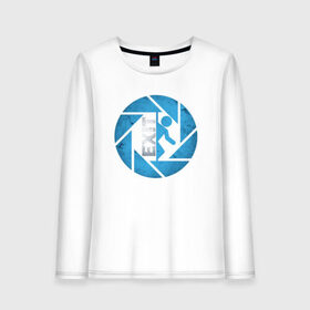 Женский лонгслив хлопок с принтом PORTAL в Ухте, 100% хлопок |  | aperture laboratories | glados | portal | portal 2 | valve | гладос | портал | портал 2 | челл