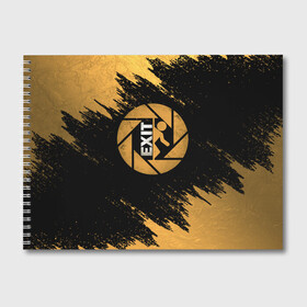 Альбом для рисования с принтом PORTAL в Ухте, 100% бумага
 | матовая бумага, плотность 200 мг. | aperture laboratories | glados | portal | portal 2 | valve | гладос | портал | портал 2 | челл