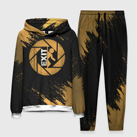 Мужской костюм 3D (с толстовкой) с принтом PORTAL в Ухте,  |  | Тематика изображения на принте: aperture laboratories | glados | portal | portal 2 | valve | гладос | портал | портал 2 | челл