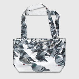 Пляжная сумка 3D Голуби: в Ухте, 100% полиэстер | застегивается на металлическую кнопку; внутренний карман застегивается на молнию. Стенки укреплены специальным мягким материалом, чтобы защитить содержимое от несильных ударов
 | bird | pigeon | russia | snow | winter | голубь | животные | зима | курлык | птицы | россия | снег | текстура | фон | фотография