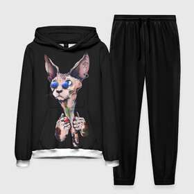 Мужской костюм 3D (с толстовкой) с принтом Сфинкс в Ухте,  |  | animal | animals | beast | cat | tattoo | египет | египетский | животное | животные | зверь | кот | котенок | котята | кошка | лысый | модный | очки | сфинкс | тату | татуировка | татуировки