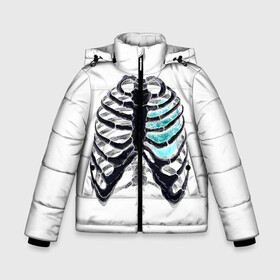Зимняя куртка для мальчиков 3D с принтом X-Ray в Ухте, ткань верха — 100% полиэстер; подклад — 100% полиэстер, утеплитель — 100% полиэстер | длина ниже бедра, удлиненная спинка, воротник стойка и отстегивающийся капюшон. Есть боковые карманы с листочкой на кнопках, утяжки по низу изделия и внутренний карман на молнии. 

Предусмотрены светоотражающий принт на спинке, радужный светоотражающий элемент на пуллере молнии и на резинке для утяжки | bone | bones | chest | heart | hearts | love | organ | organs | ribs | skeleton | x ray | грудная клетка | кости | кость | орган | органы | ребра | рентген | сердца | сердце | скелет