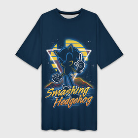 Платье-футболка 3D SONIC: в Ухте,  |  | animal | games | hedgehog | sega | sonic | speed | speed sonic | быстрый ёж | ёж | ёжик | игры | персонаж | сега | синий ёж | скорость | соник