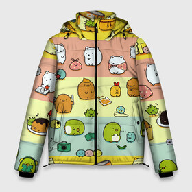 Мужская зимняя куртка 3D с принтом Котоколлаж 08 в Ухте, верх — 100% полиэстер; подкладка — 100% полиэстер; утеплитель — 100% полиэстер | длина ниже бедра, свободный силуэт Оверсайз. Есть воротник-стойка, отстегивающийся капюшон и ветрозащитная планка. 

Боковые карманы с листочкой на кнопках и внутренний карман на молнии. | 