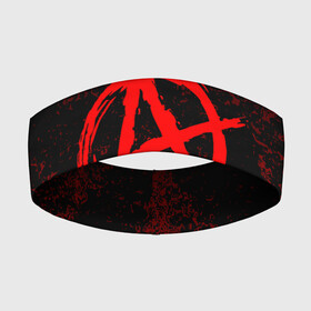 Повязка на голову 3D с принтом АНАРХИЯ | ANARCHY в Ухте,  |  | Тематика изображения на принте: anarchy | riot | rock | анархия | бунт | знаки | музыка | панки | рок | символ