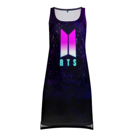 Платье-майка 3D BTS neon: в Ухте, 100% полиэстер | полуприлегающий силуэт, широкие бретели, круглый вырез горловины, удлиненный подол сзади. | bangtan boys | bts | bts boy | bts love | bulletproof boy | k pop | kpop | love yourself | neon | айдол | битиэс | бойбенд | бтс | к поп | ким тэ хен | корея | кпоп | неон | фанфик бтс | чон чонгук