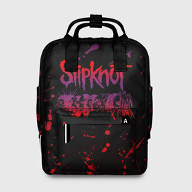 Женский рюкзак 3D с принтом SLIPKNOT в Ухте, 100% полиэстер | лямки с регулируемой длиной, сверху ручки, чтобы рюкзак нести как сумку. Основное отделение закрывается на молнию, как и внешний карман. Внутри два дополнительных кармана, один из которых закрывается на молнию. По бокам два дополнительных кармашка, куда поместится маленькая бутылочка
 | slipknot | алессандро вентурелла | джей вайнберг | джеймс рут | кори тейлор | крэйг джонс | мик томсон | петля | сид уилсон | скользящий узел | слипкнот | удавка | шон крэхан