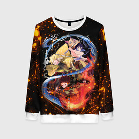 Женский свитшот 3D KIMETSU NO YAIBA: в Ухте, 100% полиэстер с мягким внутренним слоем | круглый вырез горловины, мягкая резинка на манжетах и поясе, свободная посадка по фигуре | demon slayer | kimetsu no yaiba | nezuko | shinobu | slayer | tanjiro | zenitsu | гию томиока | зенитцу | иноске хашибира | клинок рассекающий демонов | незуко | танджиро | шинобу кочо