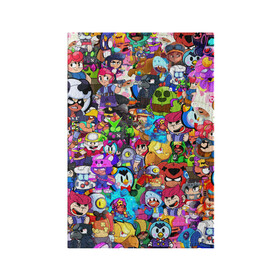 Обложка для паспорта матовая кожа BRAWL STATS ВСЕ ПЕРСОНАЖИ: в Ухте, натуральная матовая кожа | размер 19,3 х 13,7 см; прозрачные пластиковые крепления | bibi | brawl stars | brock | bull | crow | dinomike | el primo | leon | mobile game | nita | poko | ricochet | sandy | shall | stars | tara | бравл старс | ворон | леон | мобильные игры