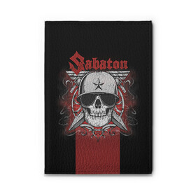 Обложка для автодокументов с принтом Sabaton Army Skull в Ухте, натуральная кожа |  размер 19,9*13 см; внутри 4 больших “конверта” для документов и один маленький отдел — туда идеально встанут права | battle metal | sabaton | военный рок | йоаким броден | крис рёланд | пар сундстрём | рок | рок группа | хэви метал | шведская группа | шведский рок