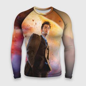 Мужской рашгард 3D с принтом DOCTOR WHO в Ухте,  |  | david tennant | doctor who | jodie whittaker | matt smith | space | tardis | time | время | девид теннант | джоди уиттакер | доктор | доктор кто | космос | мэтт смит | тардис
