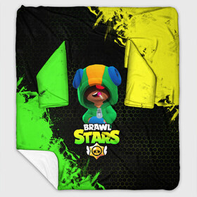 Плед с рукавами с принтом Brawl Stars Leon в Ухте, 100% полиэстер | Закругленные углы, все края обработаны. Ткань не мнется и не растягивается. Размер 170*145 | bea | brawl stars | bull | colt | crow | leon | leon shark | shark | stars | акула | берли | биа | ворон | динамайк | кольт | леон | леон акула | нита | спайк | шелли | эль примо