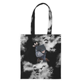 Сумка 3D повседневная с принтом Ворон в Ухте, 100% полиэстер | Плотность: 200 г/м2; Размер: 34×35 см; Высота лямок: 30 см | brawl stars | crow | frank | game | leon shark | sandy | spike | брок | булл | ворон | игра бравл старс | кольт | леон | мистер п | нита | поко | спайк | сэнди | тик | фрэнк | череп | шелли | эль примо