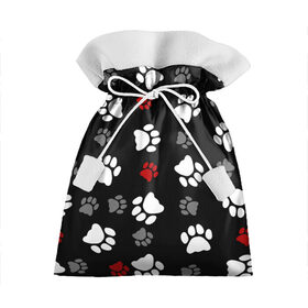 Подарочный 3D мешок Следы лап: в Ухте, 100% полиэстер | Размер: 29*39 см | art | background | footprints | paws | prints | арт | лапки | лапы | отпечатки | следы | фон