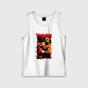 Детская майка хлопок с принтом TYSON в Ухте,  |  | art | box | fighter | iron | mike tyson | punch | rocky | sport | арт | боец | бокс | железный | й | канаты | майк тайсон | парню | перчатки | прикольная | ринг | рокки | спорт | тайсон | удар | человек | чемпион