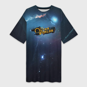 Платье-футболка 3D Spaceship: в Ухте,  |  | ground breaker | halcyon | space | spacer choice | spaceship | the outer worlds | the unreliable | викарий макс | механик парвати | охотница ниока | робот уборщик сэм