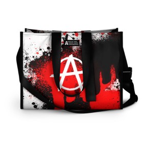 Сумка-шоппер 3D АНАРХИЯ: в Ухте, 100% полиэстер | застегивается на металлическую кнопку; внутренний карман застегивается на молнию. Стенки укреплены специальным мягким материалом, чтобы защитить содержимое от несильных ударов
 | anarchy | анархия | анархо коммунизм | граффити | символ | стена | череп