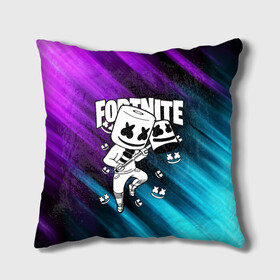 Подушка 3D с принтом FORTNITE X MARSHMELLO в Ухте, наволочка – 100% полиэстер, наполнитель – холлофайбер (легкий наполнитель, не вызывает аллергию). | состоит из подушки и наволочки. Наволочка на молнии, легко снимается для стирки | fortnite | fortnite 2 | fortnite x | ikonik | marshmello | ninja | ninja streamer | иконик | маршмелло | ниндзя | фортнайт | фортнайт 2 | фортнайт глава 2