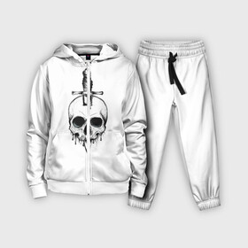Детский костюм 3D с принтом Череп в Ухте,  |  | арт | тату | череп