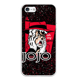 Чехол для iPhone 5/5S матовый с принтом JoJo Bizarre Adventure в Ухте, Силикон | Область печати: задняя сторона чехла, без боковых панелей | aureo | battle tendency | blood | crusaders | dio | giorno | giovanna | golden | jjba | jojo memes | jojos | jotaro | kfc | manga | phantom | stardust | vento aureo | wind | джо джо | манга