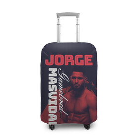Чехол для чемодана 3D с принтом Jorge Masvidal в Ухте, 86% полиэфир, 14% спандекс | двустороннее нанесение принта, прорези для ручек и колес | gamebred | jorge masvidal | masvidal | mma | ufc | масвидаль | мма | хорхе масвидаль