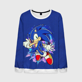 Мужской свитшот 3D Sonic: в Ухте, 100% полиэстер с мягким внутренним слоем | круглый вырез горловины, мягкая резинка на манжетах и поясе, свободная посадка по фигуре | sega | sonic | видеоигры | синий ёж | соник | супер ёж