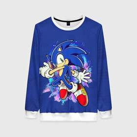 Женский свитшот 3D Sonic: в Ухте, 100% полиэстер с мягким внутренним слоем | круглый вырез горловины, мягкая резинка на манжетах и поясе, свободная посадка по фигуре | sega | sonic | видеоигры | синий ёж | соник | супер ёж