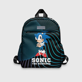 Детский рюкзак 3D с принтом SONIC (СОНИК) в Ухте, 100% полиэстер | лямки с регулируемой длиной, сверху петелька, чтобы рюкзак можно было повесить на вешалку. Основное отделение закрывается на молнию, как и внешний карман. Внутри дополнительный карман. По бокам два дополнительных кармашка | hedgehog | sega | sonic | the | ботинках | в | доктор | еж | ежик | кино | мульт | персонаж | сега | соник | фильм | эггман