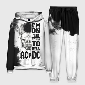 Мужской костюм 3D (с толстовкой) с принтом Im on the highway to hell AC DC в Ухте,  |  | Тематика изображения на принте: ac dc | acdc | acdc ас дс | angus | back in black | highway to hell | mckinn | австралийская | ангус янг | ас дс | асдс | блюз | в форме | гитара | группа | дым | крис слэйд | метал | молния | музыка | певец | рок | рок н ролл | стиви янг
