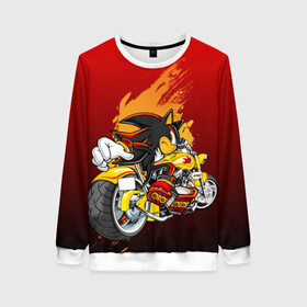 Женский свитшот 3D Ёж Шедоу: в Ухте, 100% полиэстер с мягким внутренним слоем | круглый вырез горловины, мягкая резинка на манжетах и поясе, свободная посадка по фигуре | sega | sonic | видеоигры | синий ёж | соник | супер ёж | шедоу