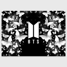 Поздравительная открытка с принтом BTS | БТС (Z) в Ухте, 100% бумага | плотность бумаги 280 г/м2, матовая, на обратной стороне линовка и место для марки
 | Тематика изображения на принте: bangtan boys | bt21 | bts | rm | бтс | ви | джей хоуп | джонгук | сюга | чимин | чин