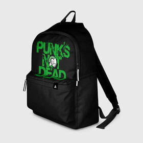 Рюкзак 3D с принтом Punks Not Dead в Ухте, 100% полиэстер | лямки с регулируемой длиной, сверху петелька, чтобы рюкзак можно было повесить на вешалку. Основное отделение закрывается на молнию, как и внешний карман. Внутри два дополнительных кармана, один из которых закрывается на молнию. По бокам два дополнительных кармашка | Тематика изображения на принте: art | punk | punks not dead | rock | sons of anarchy | анархия | арт | группа | егор летов | логотип | музыка | надпись | панк | панк рок | прикольная | рок | свобода | хаос
