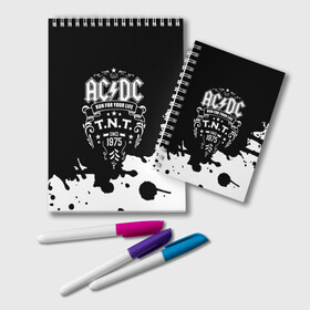 Блокнот AC DC T N T: в Ухте, 100% бумага | 48 листов, плотность листов — 60 г/м2, плотность картонной обложки — 250 г/м2. Листы скреплены удобной пружинной спиралью. Цвет линий — светло-серый
 | ac dc | acdc | acdc ас дс | angus | back in black | highway to hell | mckinnon | young | австралийская | ангус янг | ас дс | асдс | блюз | в форме | гитара | группа | крис слэйд | метал | молния | музыка | п | певец | рок | рок н ролл