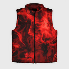Мужской жилет утепленный 3D Красный дым: в Ухте,  |  | дым | красный дым | накал | огонь | смешение красок | текстуры