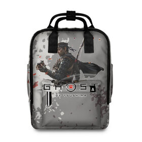 Женский рюкзак 3D Ghost of Tsushima: в Ухте, 100% полиэстер | лямки с регулируемой длиной, сверху ручки, чтобы рюкзак нести как сумку. Основное отделение закрывается на молнию, как и внешний карман. Внутри два дополнительных кармана, один из которых закрывается на молнию. По бокам два дополнительных кармашка, куда поместится маленькая бутылочка
 | game | ghost | of | tsushima | игра | монголов | самураи | японию