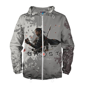 Мужская ветровка 3D Ghost of Tsushima: в Ухте, 100% полиэстер | подол и капюшон оформлены резинкой с фиксаторами, два кармана без застежек по бокам, один потайной карман на груди | game | ghost | of | tsushima | игра | монголов | самураи | японию