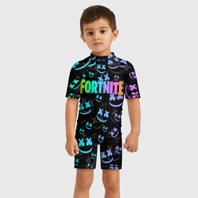 Детский купальный костюм 3D с принтом Fortnite  Marshmello в Ухте, Полиэстер 85%, Спандекс 15% | застежка на молнии на спине | fortnite | marshmello | диджей | игра | клуб | клубная музыка | компьютерная игра | маршмеллоу | маршмэлло | маршмэллоу | музыка | симулятор | фортнайт | электронная