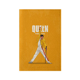 Обложка для паспорта матовая кожа с принтом Queen в Ухте, натуральная матовая кожа | размер 19,3 х 13,7 см; прозрачные пластиковые крепления | Тематика изображения на принте: freddie mercury | queen | quen | the show must go on | we are the champions | богемская рапсодия | глэм | группа | квин | королева | куин | меркури | меркьюри | музыкант | мэркури | певец | песня | поп | рок | фаррух булсара | фредди
