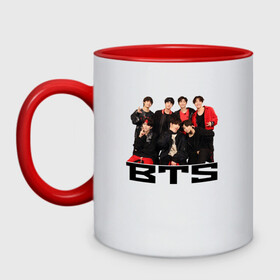 Кружка двухцветная с принтом BTS в Ухте, керамика | объем — 330 мл, диаметр — 80 мм. Цветная ручка и кайма сверху, в некоторых цветах — вся внутренняя часть | bangtanboys | blackpink | bts | btsarmy | jhope | jimin | jin | jungkook | kimtaehyung | kpop | suga | taehyung | бтс | кпоп