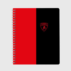 Тетрадь с принтом Lamborghini в Ухте, 100% бумага | 48 листов, плотность листов — 60 г/м2, плотность картонной обложки — 250 г/м2. Листы скреплены сбоку удобной пружинной спиралью. Уголки страниц и обложки скругленные. Цвет линий — светло-серый
 | audi | auto | aventador | lamborghini | murcielago | urus | авто | автомобиль | ам | ламба | ламборгини | машина | машины | спорткар | урус