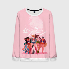 Мужской свитшот 3D с принтом PINK SAILOR MOON в Ухте, 100% полиэстер с мягким внутренним слоем | круглый вырез горловины, мягкая резинка на манжетах и поясе, свободная посадка по фигуре | Тематика изображения на принте: anime | japan | manga | sailor moon | аниме | девочка | девушка | лунная призма | манга | сейлор мун | сэйлор мун | япония