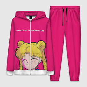 Женский костюм 3D с принтом EXISTING IS EXHAUSTING в Ухте,  |  | anime | japan | manga | sailor moon | аниме | девочка | девушка | лунная призма | манга | сейлор мун | сэйлор мун | япония
