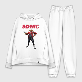 Женский костюм хлопок Oversize с принтом SONIC (Доктор Эггман) в Ухте,  |  | amy rose | hedgehog | sega | доктор эггман | ёж соник | ехидна наклз | метал соник | сега | соник