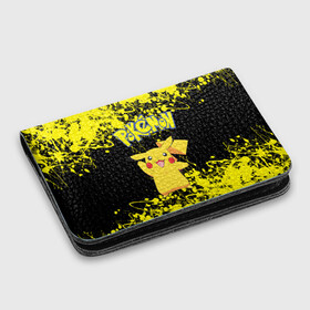 Картхолдер с принтом с принтом POKEMON. в Ухте, натуральная матовая кожа | размер 7,3 х 10 см; кардхолдер имеет 4 кармана для карт; | pika | pikachu | pokemons | аниме | детектив пикачу | пика | пикачу | покемон