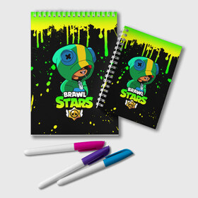 Блокнот с принтом BRAWL STARS LEON в Ухте, 100% бумага | 48 листов, плотность листов — 60 г/м2, плотность картонной обложки — 250 г/м2. Листы скреплены удобной пружинной спиралью. Цвет линий — светло-серый
 | brawl | brawl stars | crow | leon | max | sally | shark | stars | акула | бравл | бравл старс | браво старс | игра | компьютерная | кров | леон | леон акула | макс | старс | шарк