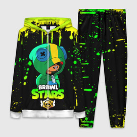 Женский костюм 3D с принтом BRAWL STARS LEON в Ухте,  |  | brawl | brawl stars | crow | leon | max | sally | shark | stars | акула | бравл | бравл старс | браво старс | игра | компьютерная | кров | леон | леон акула | макс | старс | шарк