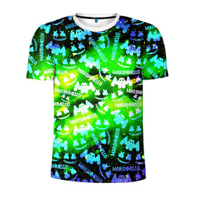 Мужская футболка 3D спортивная с принтом MARSMELLO в Ухте, 100% полиэстер с улучшенными характеристиками | приталенный силуэт, круглая горловина, широкие плечи, сужается к линии бедра | christopher comstock | dj | fortnite | game | gamer | marshmello | music | диджей | игры | клубная музыка | клубняк | крис комсток | маршмеллоу | музыка | фортнайт